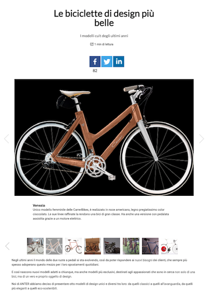 biciclette di design carrer